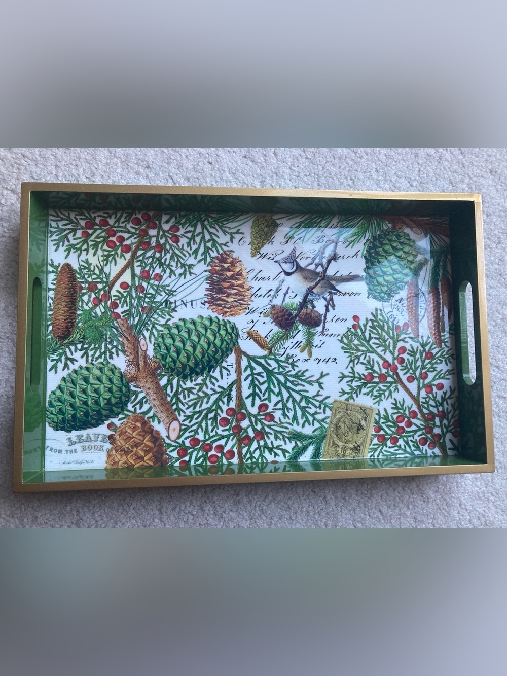 Michel Design Works pine cone tray